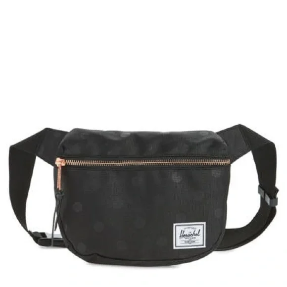 Herschel Supply Co. Fifteen Belt Bag - Black In Black Polka Dot - Picture 1 of 8